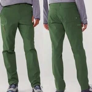 REI Co-op Trailmade Green Hiking Nylon Pants Size 32W X 30L Cargo Outdoor UPF30